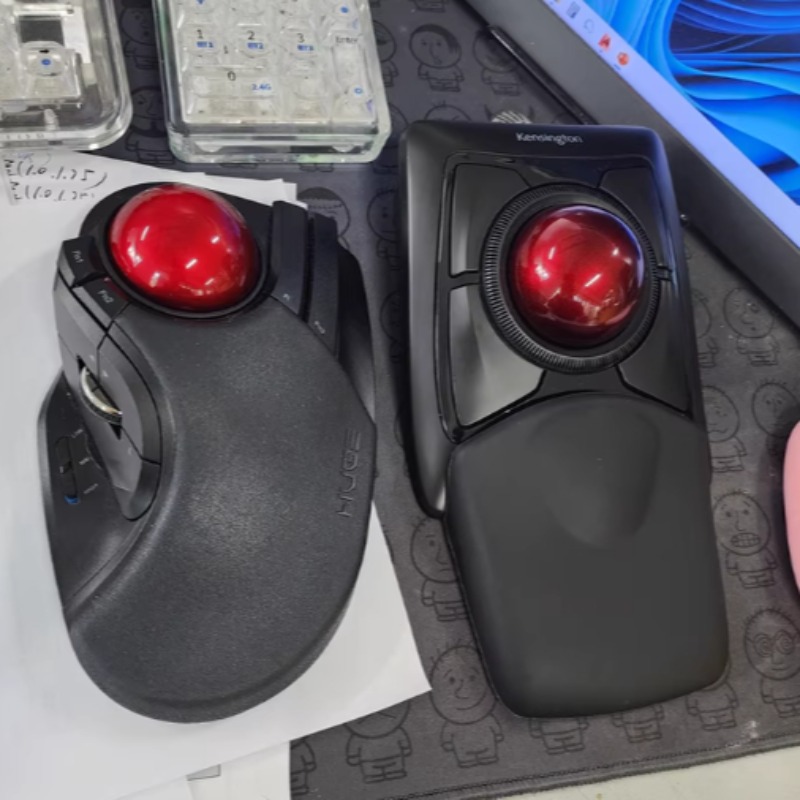 Gaming Accessories Drawing - เมาส์แทร็กบอลแบบมีสาย 3 มิติ รุ่นใหม่ ตั้งโปรแกรมมาโครได้ ออกแบบตามหลักสรีรศาสตร์