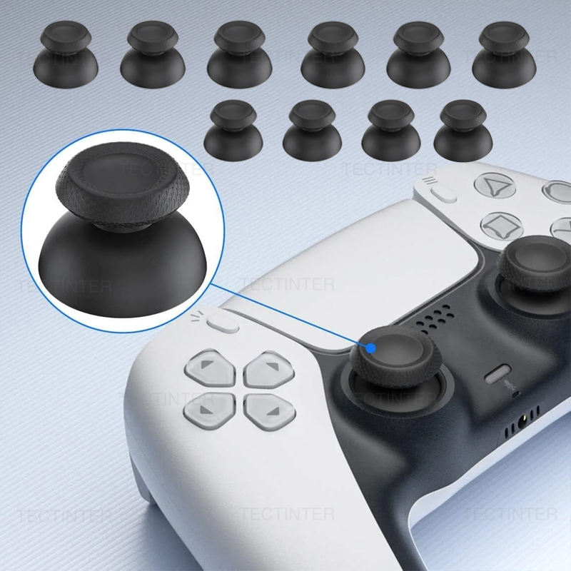 Gaming Accessories Ps5 - อะไหล่จอยสติ๊กสำหรับคอนโทรลเลอร์ PS5 จำนวน 10 ชิ้น อะนาล็อกธัมบ์สติ๊ก