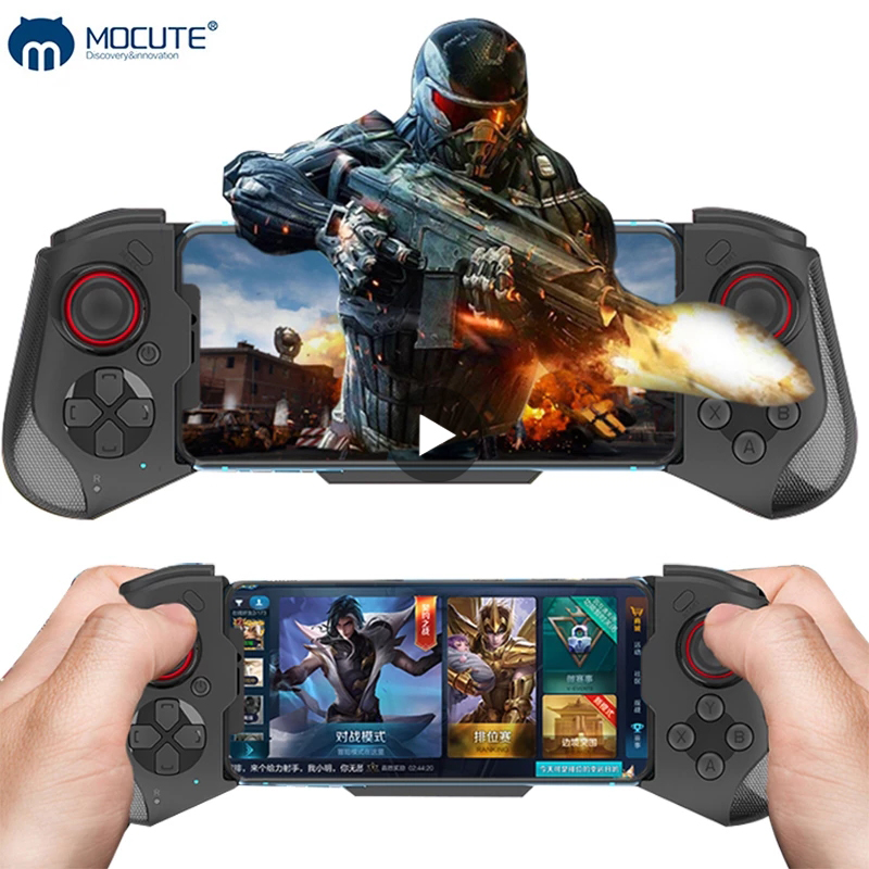 Gaming Accessories Vr - จอยสติ๊กเกมมือถือสำหรับ iPhone Android ควบคุมผ่านบลูทูธ คอนโทรลเลอร์ทริกเกอร์สำหรับเล่นเกม PUBG