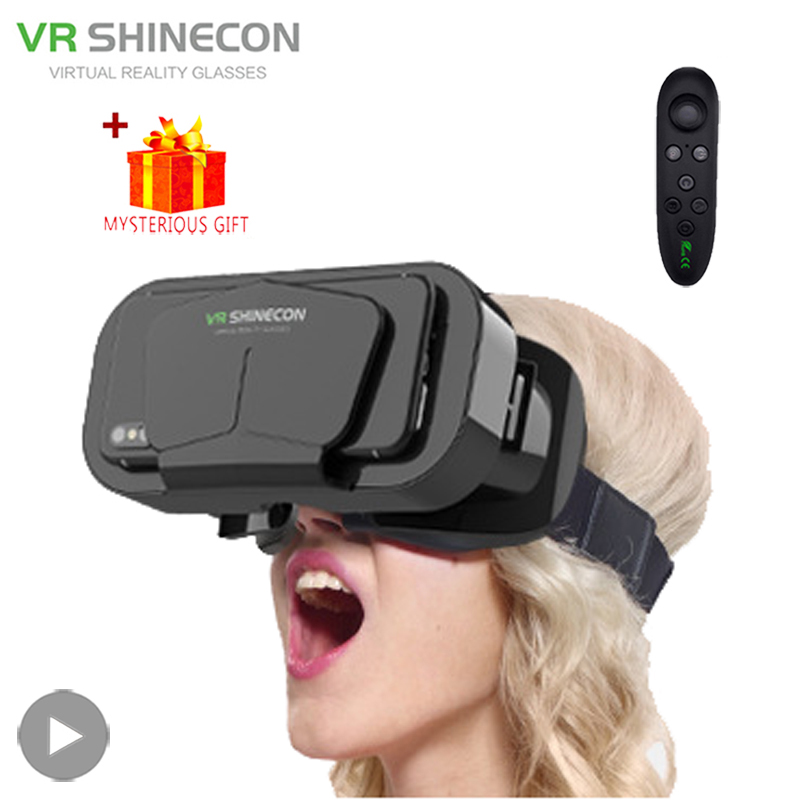 Gaming Accessories For 8 Year Old - แว่นตา Shinecon VR 3D อุปกรณ์เสมือนจริง ชุดหูฟังพร้อมเลนส์