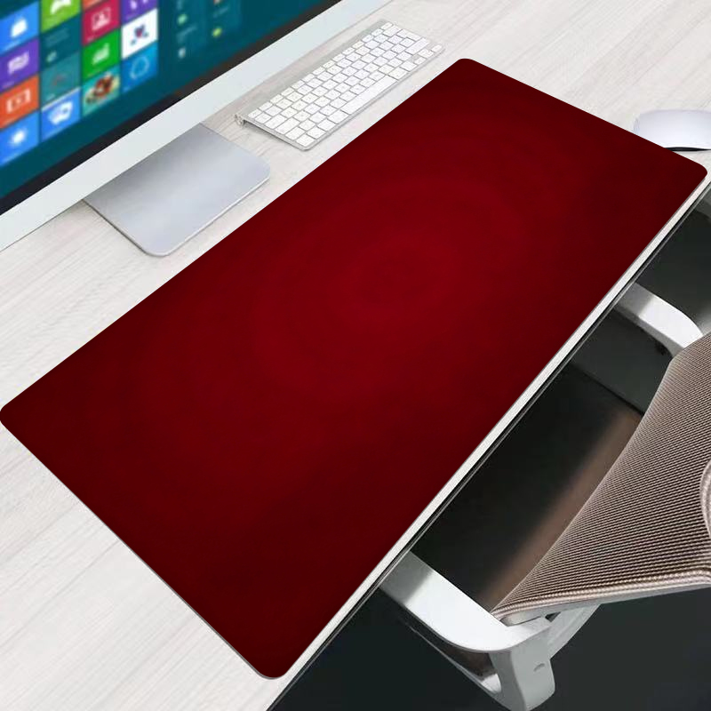 Gaming Accessories Laptop - แผ่นรองเมาส์สีแดงสำหรับสำนักงาน ขนาดใหญ่ 90x40 ซม. ทำจากยาง อุปกรณ์เสริมสำหรับเล่นเกม