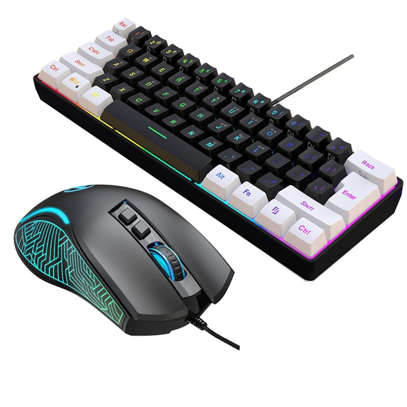 ชุดคีย์บอร์ดและเมาส์ 60% สำหรั - Gaming Accessories Combo บทวิจารณ์และราคา
