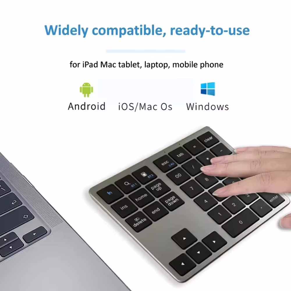 ไร้สาย 2.4 Ghz + แป้นพิมพ์ตัวเ - Keyboard Numpad Separate บทวิจารณ์และราคา