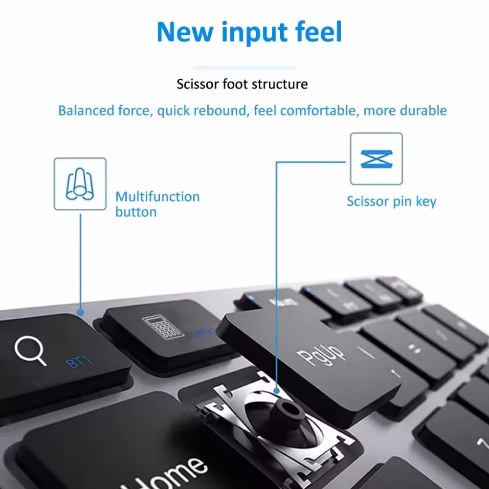 ไร้สาย 2.4 Ghz + แป้นพิมพ์ตัวเ - Keyboard Numpad Separate บทวิจารณ์และราคา
