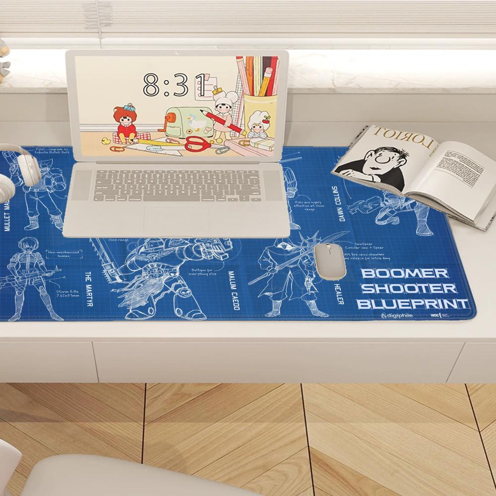 แผ่นรองเมาส์สีดำขนาดใหญ่ ลายวิ - Gaming Accessories Drawing บทวิจารณ์และราคา