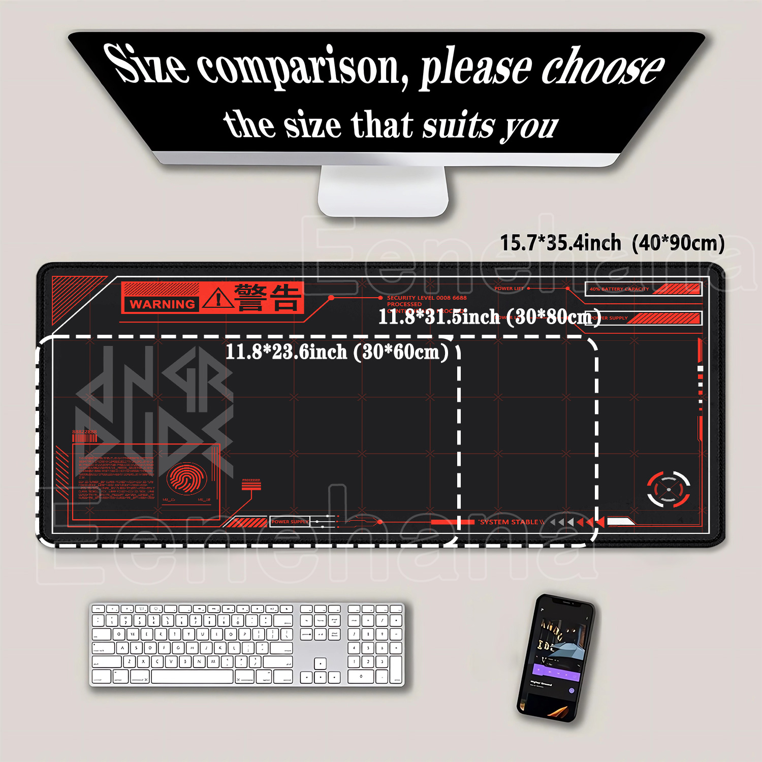 แผ่นรองเมาส์ขนาดใหญ่ พิมพ์ลาย  - Gaming Accessories Drawing บทวิจารณ์และราคา