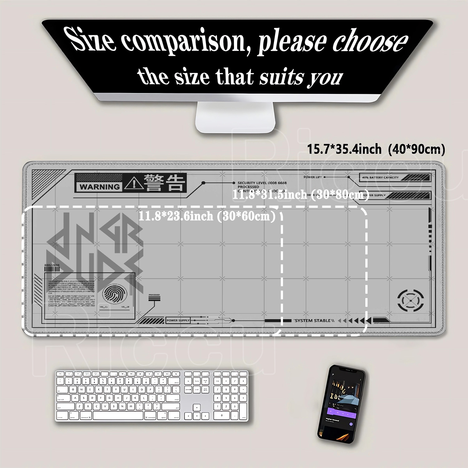 แผ่นรองเมาส์ขนาดใหญ่พิเศษ HD ส - Gaming Accessories Drawing บทวิจารณ์และราคา