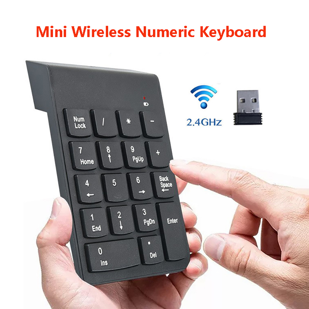 มินิคีย์บอร์ดไร้สาย 2.4GHz แป้ - Keyboard Numpad Separate บทวิจารณ์และราคา